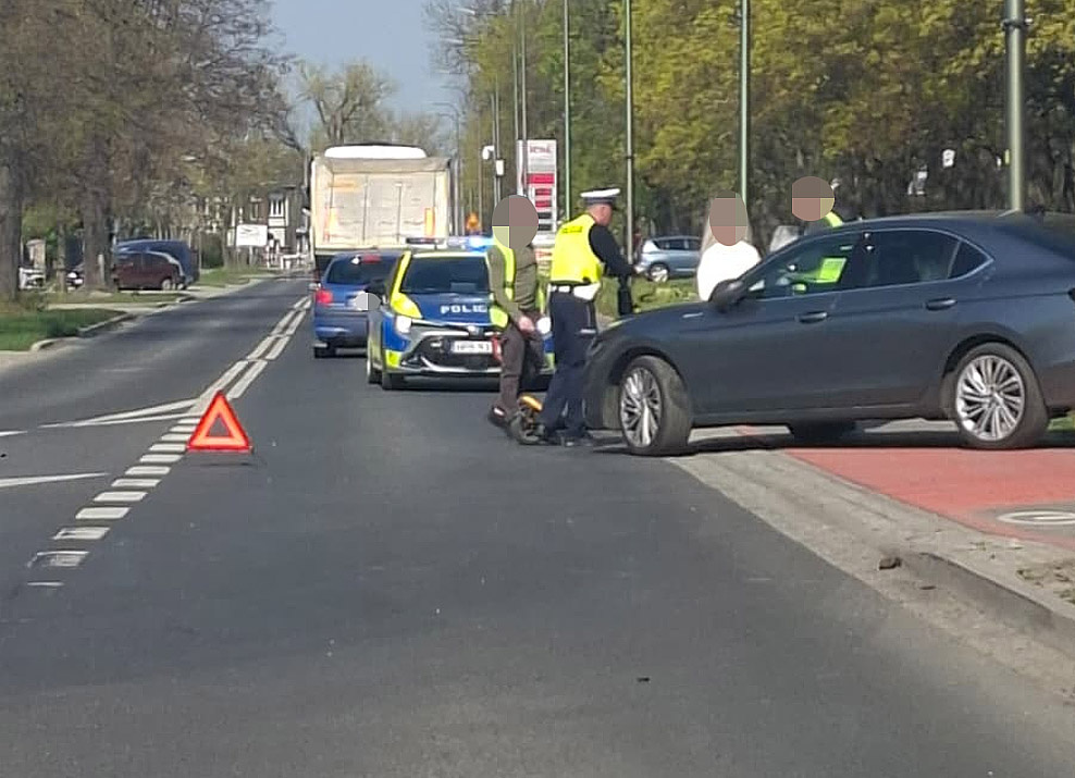 Wypadek z udziałem hulajnogi w Strzegomiu [FOTO] 